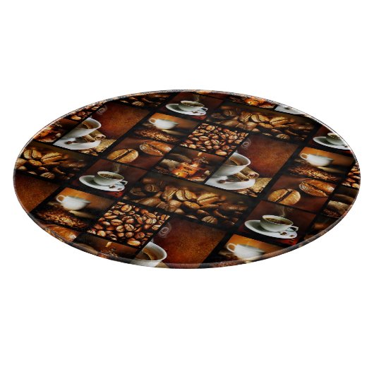 Koffie Collage 2 Snijplank (Hoek)