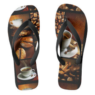Koffie Collage 2 Teenslippers