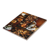 Koffie Collage 2 Tegeltje (Zijkant)