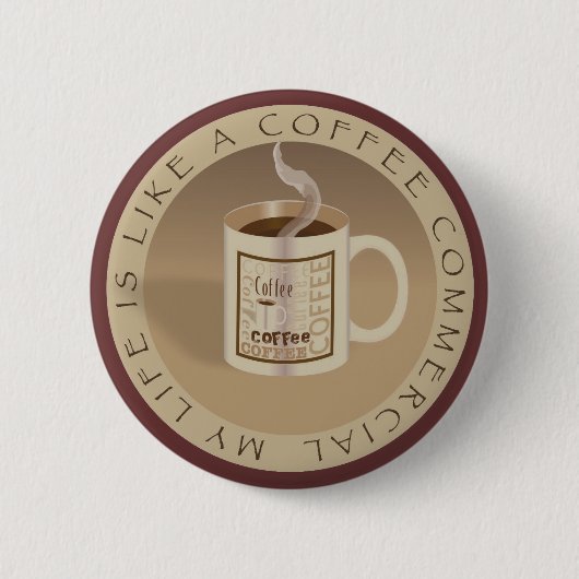 Koffie commerciële Button (Voorkant)