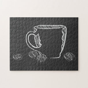KOFFIE CUP CHALK LEGPUZZEL