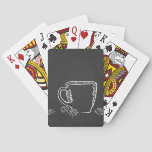 KOFFIE CUP CHALK SPEELKAARTEN