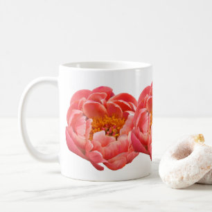 Koffie Cup Koraal Pioenrozen Koffiemok