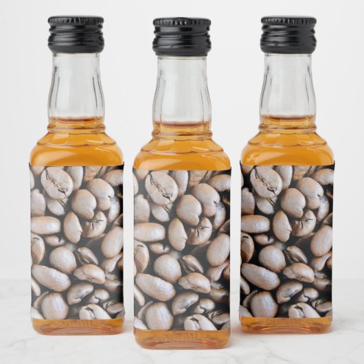 Koffie Custom Foto Keramisch Ornament Likeurfles Etiket (Flessen)