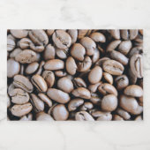 Koffie Custom Foto Keramisch Ornament Likeurfles Etiket (Enkel label)