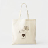 Koffie dan praten, praten voor koffie Canvas tas (Voorkant)
