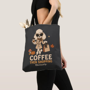 Koffie Dan Winkelen Blijkbaar Geschenk Voor Poodle Draagtas