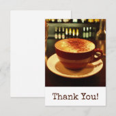 Koffie Dank je Bedankkaart (Voorkant / Achterkant)