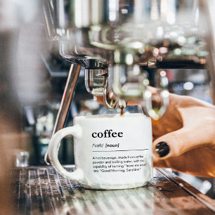 Koffie definitie modern grappig woordenboek espresso kop