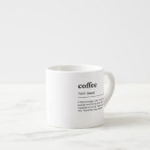 Koffie definitie modern grappig woordenboek espresso kop (Voorkant rechts)
