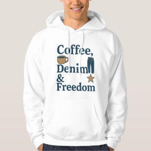 Koffie, denim en vrijheid: de dagelijkse Amerikaan Hoodie