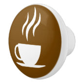 Koffie deurknop keramische knop (Rechts)