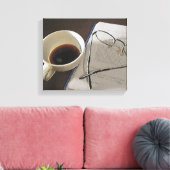 Koffie digitale olie op Canvas Afdruk (Insitu (Woonkamer))