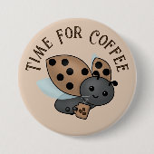 Koffie Drink Button Ladybug (Voorkant)
