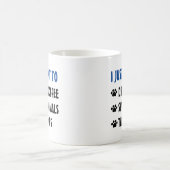 Koffie Drinken, dieren redden, kranen maken Koffiemok (Center)