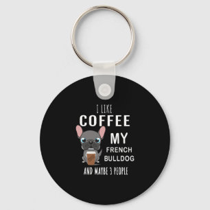 Koffie drinken met mijn vriend Bulldoggen  Sleutelhanger