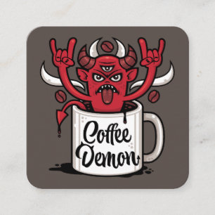 Koffie Duivel Vierkante Visitekaartje