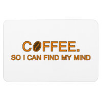 Koffie Dus ik kan mijn gedachten vinden, grappige 