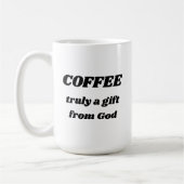 KOFFIE echt een gift van de Mok van de God (Links)