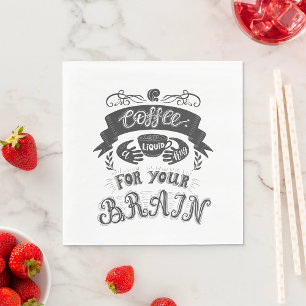 Koffie een vloeibaar hormoon voor je hersenen servet