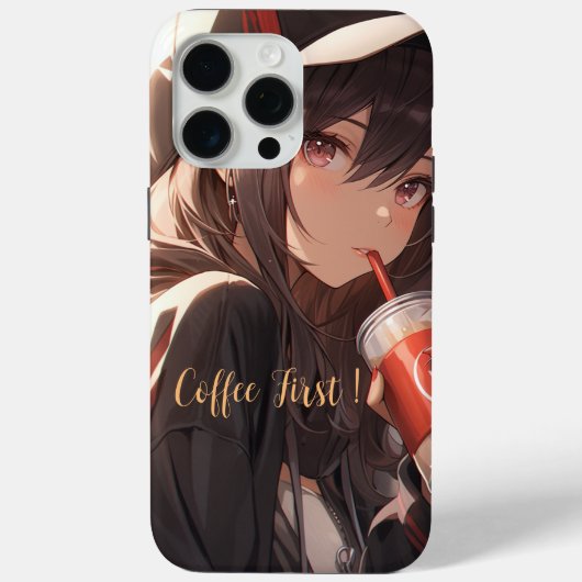 Koffie eerst Case-Mate iPhone case (Achterkant)
