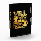 Koffie eerst Drink ik de koffie Fotoblokken (Links)