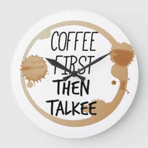 Koffie eerst en dan praat je met Mok Grote Klok