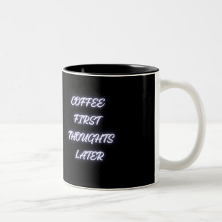 Koffie Eerst Gedachten Later Grappige Mok