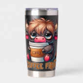 Koffie Eerst Geïsoleerde Drinkbeker (Voorkant)