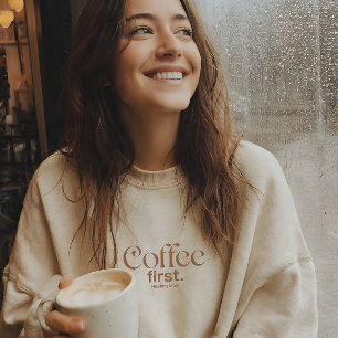 Koffie eerst, genezing later Esthetische koffielie Trui