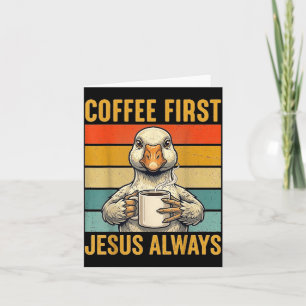 Koffie Eerst Jezus Christelijke Grappige Cadeaus G Kaart