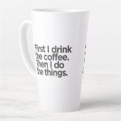 Koffie Eerst Latte Mok (Linkerhoek)