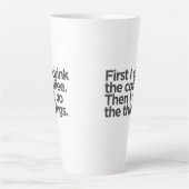 Koffie Eerst Latte Mok (Voorkant)