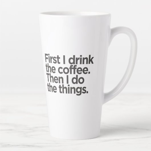Koffie Eerst Latte Mok (Rechts)