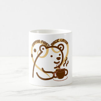Koffie eerst, magie later Mok