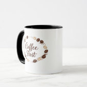 Koffie eerst mok voor koffieliefhebbers (Voorkant links)