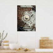 Koffie eerst poster (Keuken)