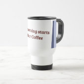 Koffie eerst reisbeker (Voorkant rechts)