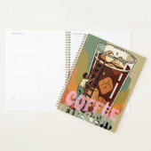 Koffie eerst - Retro Iced Coffee Art Planner (Display)