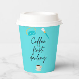 Koffie Eerst Schat Papieren Bekers