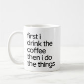 Koffie - Eerste drink a) Koffiemok (Links)