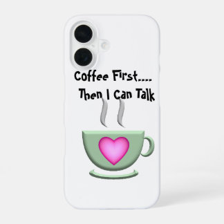 Koffie eerste iPhone hoesje iPhone 16 Hoesje
