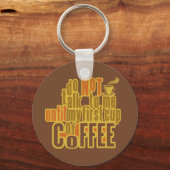 KOFFIE EERSTE sleutelketen Sleutelhanger (Voorkant)