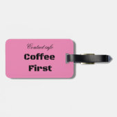 Koffie eerste Thunder_Cove Bagagelabel (Achterkant horizontaal)