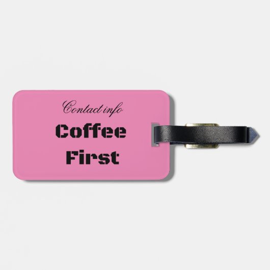 Koffie eerste Thunder_Cove Bagagelabel (Achterkant horizontaal)