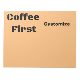 Koffie eerste Thunder_Cove Notitieblok