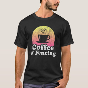 Koffie en afscherming t-shirt