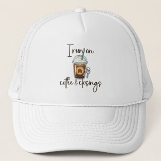 Koffie en afsluitingen makelaar woning gift trucker pet
