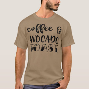 Koffie- en Avocado-toast T-shirt