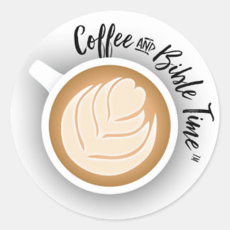 Koffie en bijbel Tijd Logo Sticker